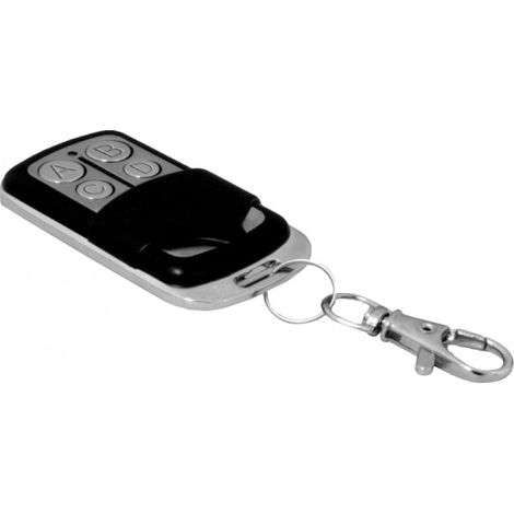 Télécommande Portail - JOLLYOPEN - 4 Canaux - Noir/Silver - Pré Programmée - 433 MHz