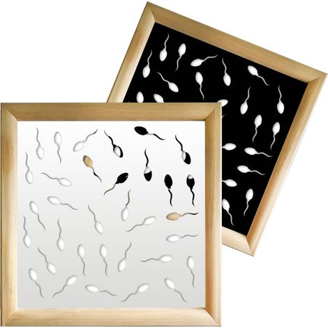 MAYBE LIFE - Moduli Decorativi in Legno e PVC - Misura: 48x48 cm - Colore: bianco (1/4)