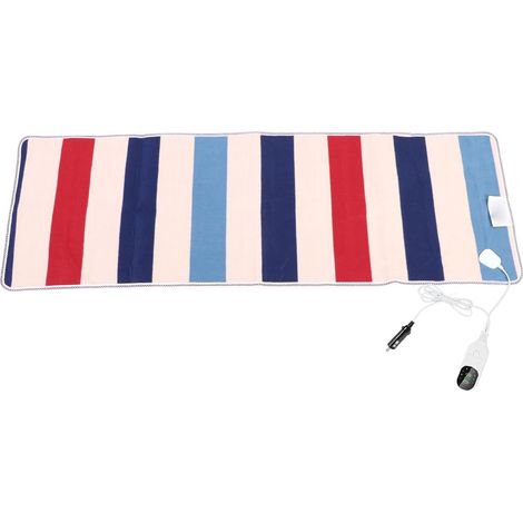 Couverture de Voiture Chauffante 24V 59.06x19.69in Couverture Chauffante électrique en Flanelle avec 3 Minuteries 9 Réglages de Température pour Voyage SUV RV (1/5)