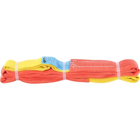 Élingues de levage souples 3T 3M, sangles en boucle pour grue, cordes de remorquage à double crochet, robustes et polyvalentes (1/5)