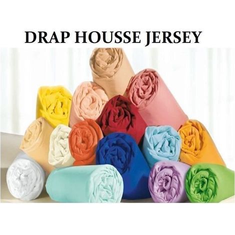 Drap housse - Noname - 90x190 cm - Gris chine - Jersey 100% coton - Bonnet 26 cm (1/2)