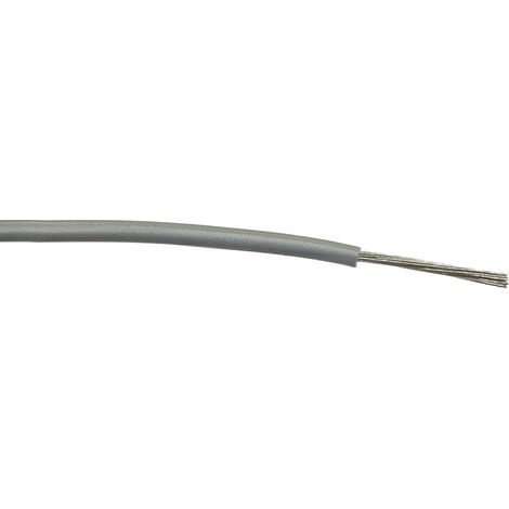 Fil électrique RS PRO BS4808 1 mm² 17 AWG, 1,5 kV c.a., PVC Gris, 100m ( Prix pour Bobine de 100 )