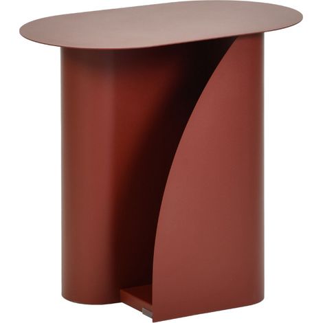 Table d'appoint en métal H47cm - Bordeaux - Wave