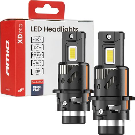 Bombillas LED para coche XD PRO D2S D2R con sistema Canbus completo amio-04680 (1/3)