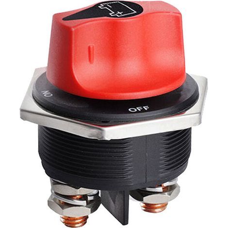 Coupe-Batterie Interrupteur d'isolateur de Batterie de Voiture,Commutateur Isolateur Batterie,Max 32V 300A CONT 450A INT Interrupteurs de Batterie pour Bateau RV Marine Yacht Moto Véhicules (1/4)