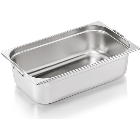 Bac inox GN 1/1 H 150 mm 20 ltr poignées rabattables GN CORE - Was Germany