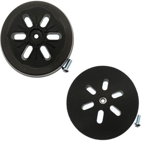 2 Plateaux ponceuse 150mm, 6 trous, caoutchouc souple, pour Bosch GEX 150 (1/4)