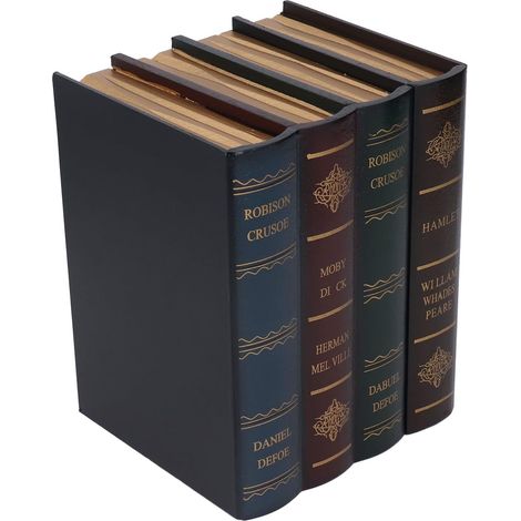 Vintage Book Jewelry Box with Faux Leather Cover (1/5)