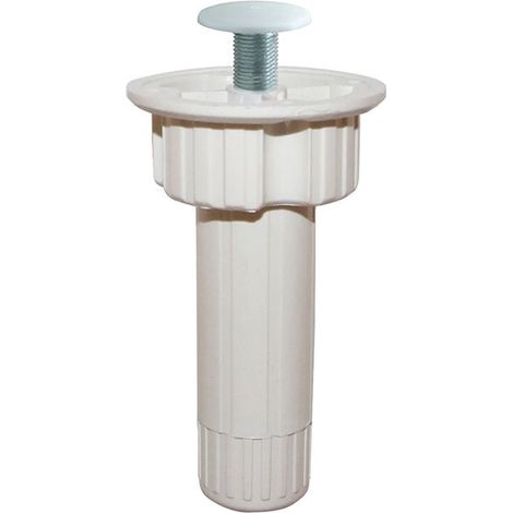 MASIDEF - KIT 4 PIEDINI IN PLASTICA BIANCA ATTACCO INTEGRATO SERIE CUCINA REG H150