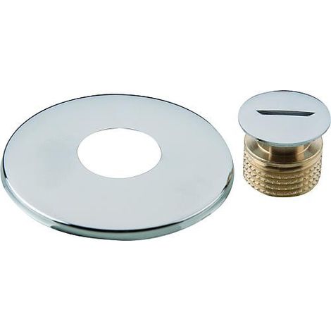 Tampon borgne avec rosace crhome 3/8" 3/8"