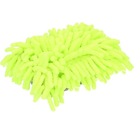 KOTARBAU Éponge de nettoyage en fibre chenille 13 x 8 cm coton double face pour l'entretien de la voiture. (1/5)