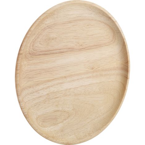 Plateau rond élégant en bois pour thé, sushis, amuse-gueules et fruits, idéal pour la maison et le restaurant (15 cm). (1/5)