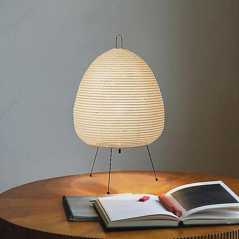 Lampe de table Akari Noguchi, design japonais : Lampe Riz. Convient pour la chambre, le bureau, le salon, le bar - Décoration intérieure Yw1 (1/5)