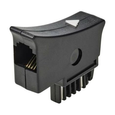TÉLÉPHONE (ANALOGIQUE) ADAPTATEUR [1X TST MÂLE - 1X RJ11 MÂLE 6P4C] NOIR RF-5046540