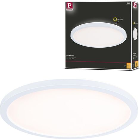 Panneau LED Atria Shine Backlight IP44 rond 293 mm 16W 1600lm 3000 K Blanc plafonnier (1/5)