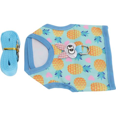 Harnais et laisse réglables en nylon doux pour lapin, chaton, furet et cochon d'Inde. (1/5)