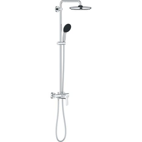 Grohe Vitalio Start - Set doccia con miscelatore, diametro 25 cm, 2 getti, cromo 26679001