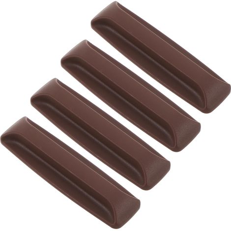 2 paires de poignées adhésives en PVC marron pour meubles, robustes, sans perçage, idéales les (1/5)
