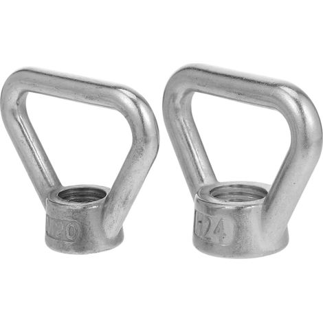 2pièces Ecrou à Œillet Acier Inoxydable Écrou Fileté Avec Vis De Fixation Pour Montage De Cordes Et Équipements Lourds (1/5)