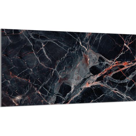 Protector de cristal para encimera de cocina 90x52 Mármol (1/5)