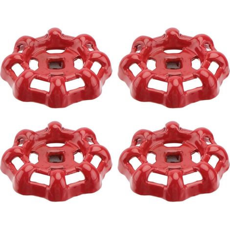 Volant de Remplacement en Fer Rouge pour Vanne, Lot de 4 Pièces (1/5)