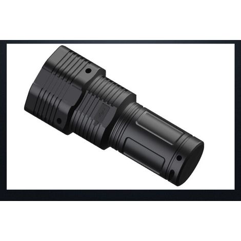 Lampe de poche à lumière forte USB chargeant la lumière latérale éclairage extérieur d'équitation (1/4)