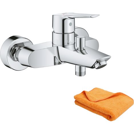 GROHE Quickfix Start Mezclador mecánico de pared para bañera y ducha 2021 + microfibra