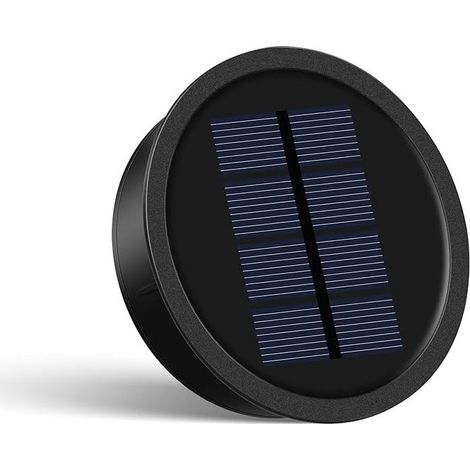 Pièces de rechange pour lampes solaires - Diamètre : 8,2 cm - 1 pièce - 15 lm - Couvercle de rechange - 800 mAh - Étanche IP65 - Pour lampe de jardin - Panneau solaire avec lumière chaude (1/5)