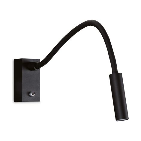 Applique Maxlight RIDER nera orientabile LED 3W 3000K