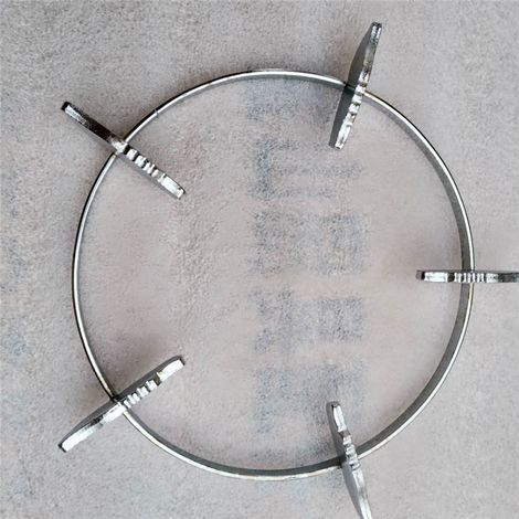 Reinforced support for gas stove, stove support, pan support accessory, round pan support