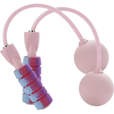 Équipement de fitness pondéré en fonction de la vitesse de la corde à sauter sans fil (rose) (1/4)