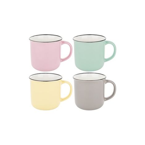 Florina - Porzellanbecher 390ml - 4er-Set