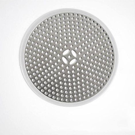 Colador de fregadero, tapa de desagüe, tapa de desagüe de ducha, fregadero antiatascos, apto para baño y cocina, 11,8 cm, plateado (1/5)