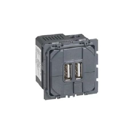 Legrand 067462 - Céliane double socket for USB charger - 2400 mA