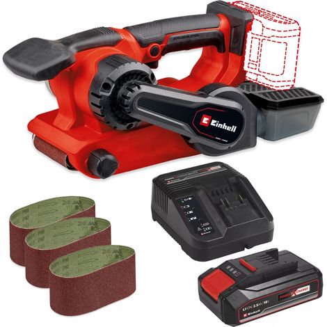 Einhell Power X-Change 18v Cordless Brushless Belt Sander TP-BS 18/457 2.5Ah Kit