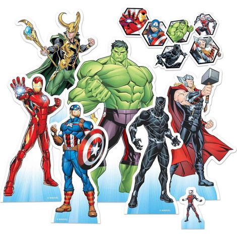 Figurines en carton de table Marvel Avengers 23 cm (1/4)