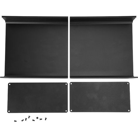 Boîtier aluminium noir mat 80x160x170mm pour dissipation thermique DIY, boîte de jonction PCB, coffret de montage électronique (1/5)