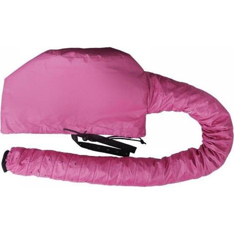 1 Bonnet séchant chauffant rose, fonction refroidissement, design confortable, pour coiffage rapide à domicile (1/5)