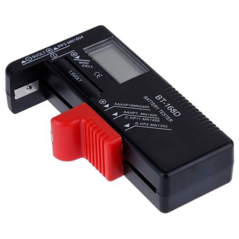 BT-168D testeur de tension numérique batterie universelle affichage de la batterie numérique pour AAA, AA, C, D, 1.5V, chargeur, pile bouton (1/5)