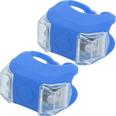 Stück LED-Fahrradlichter vorne und hinten, Sicherheitswarnleuchten, farbige Lampen mit 3 Leuchtmodi, wasserdicht, Fahrradzubehör, blau (1/5)
