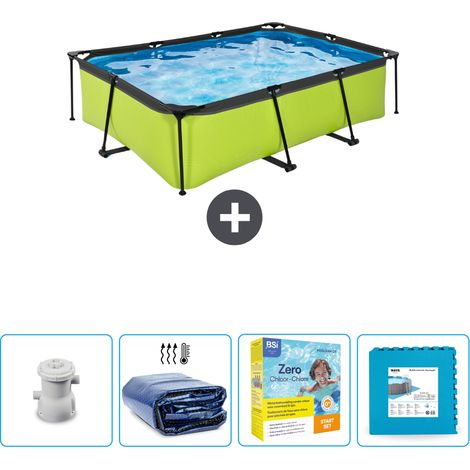 Exit Pool Rechteckig - 220x150x65 cm - 5-teilig SCB9 (1/4)