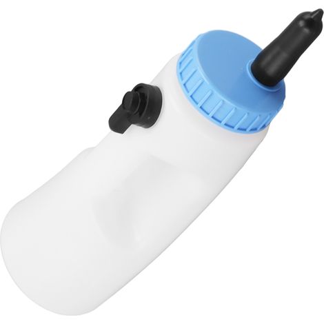 Biberon vertical pour veaux de 2,5 l, avec poignée, en PE à forte étanchéité, pour agneaux, veaux et autres animaux (1/5)
