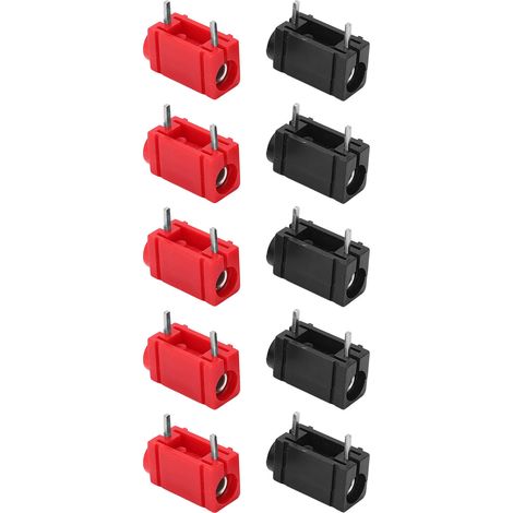10 prises bananes pour circuit imprimé avec une excellente conductivité, connecteur de panneau PCB stable et résistant à la corrosion, d'une épaisseur de 4 mm. (1/5)