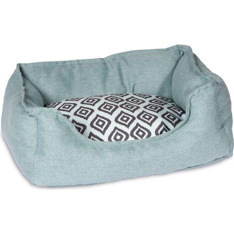 K CAMA PARA MASCOTA, CUADRADA 47 X 37 X 17 CM VERDE MENTA