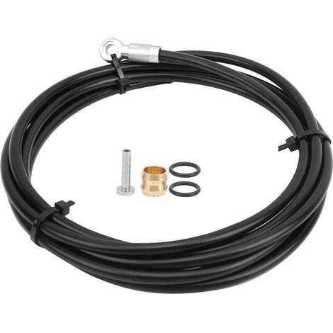 Tuyau Frein Hydraulique à Disque, 2m Vélo Frein Huile Tube Tuyau de Frein de Vélo, Haute Pression Cable Frein a Disque Hydraulique Velo pour vélo de Montagne VTT (1/5)