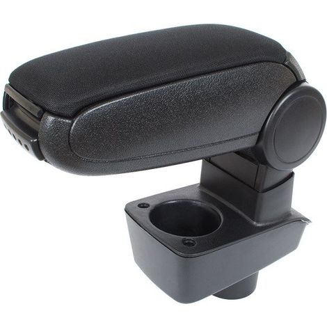 Ensemble d'accoudoirs en tissu noir + kit de montage pour Ford Fiesta Mk7 (à partir de 2008) (1/2)