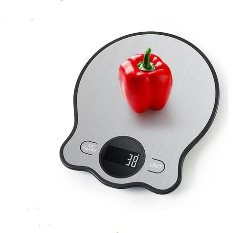 Digitale Küchenwaage (10 kg), multifunktionale Küchen- und Backwaage, präzise Waage, Edelstahl 304, einzigartiges Design.
