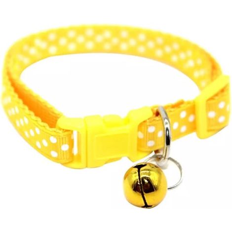 Collier universel pour chats et chiens, y compris les petites et moyennes races comme les chiens de type Teddy. Laisse, collier et clochette réglables. (1/3)