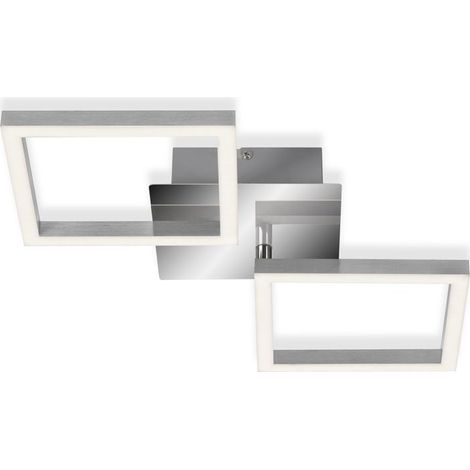 LED Deckenleuchte drehbar Metall-Kunststoff chrom-silber IP20 Briloner