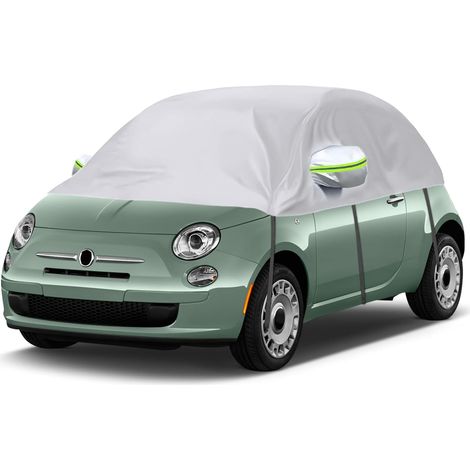 Housse de Voiture Remplacement pour Fiat 500 VW Up Toyota Aygo Kia Picanto, Universelle Demi-Housse de Voiture Résistante au Soleil, Demi-Bâche de Garage Résistante Aux UV,Pour Berlines jusqu'à 360 cm (1/5)